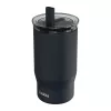 Quokka Mist - Rozsdamentes acél termosz bögre 720 ml szívószállal (fekete)
