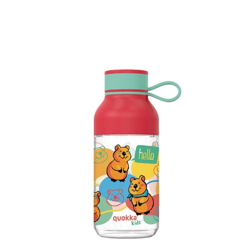 Quokka Ice Kids pánttal - Tritán üveg 430 ml (Happy Quokka)