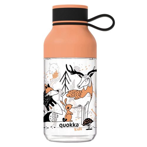 Quokka Ice Kids szíjjal - Tritán üveg 430 ml (In The Woods)