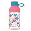 Quokka Ice Kids pánttal - Tritán üveg 430 ml (Virágok)