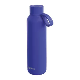   Quokka Solid pánttal - Rozsdamentes acél termosz 630 ml pánttal (Szürkületkék)