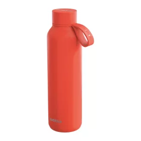   Quokka Solid pánttal - Rozsdamentes acél termosz 630 ml pánttal (narancssárga)