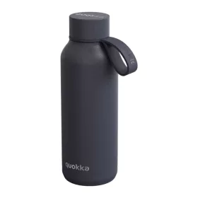   Quokka Solid pánttal - Rozsdamentes acél termosz 510 ml pánttal (palaszürke)