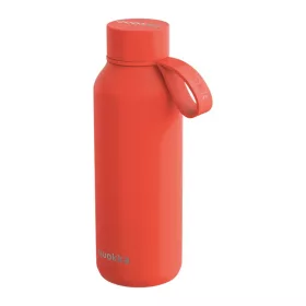   Quokka Solid pánttal - Rozsdamentes acél termosz 510 ml pánttal (narancssárga)