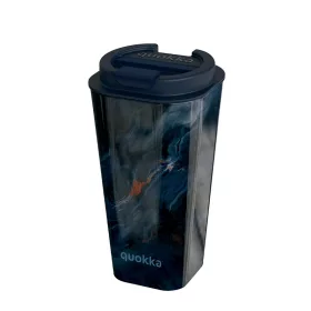   Quokka Vaso Cafe Doble Pared Duplafalú műanyag bögre 450 ml Dark Stone