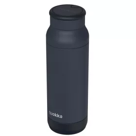   Quokka Pulse - Rozsdamentes acél termosz 700 ml Cseppmentes (Fekete)