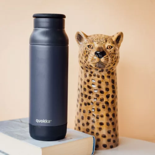 Quokka Pulse - Rozsdamentes acél termosz 700 ml Cseppmentes (Fekete)