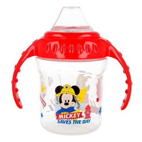 Mickey Mouse - Kiömlésmentes pohár / Szilikon kiöntővel ellátott palack 250 ml