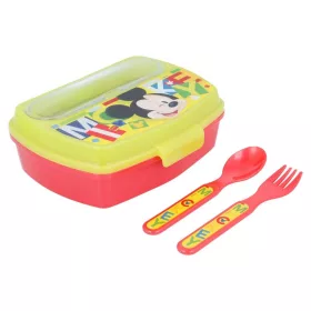   Set pranz Mickey Mouse, cutie sandwich+tacamuri Galben / Rosu