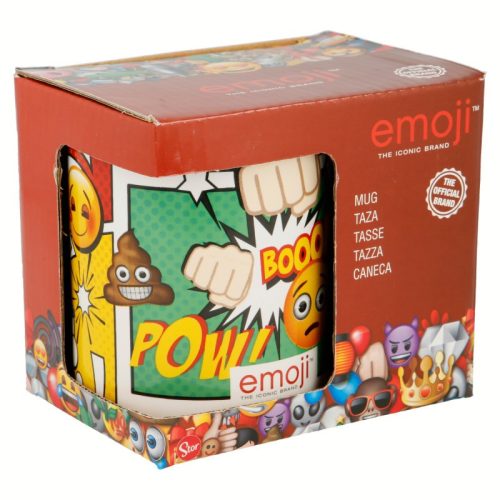 Emoji - kerámia bögre 325 ml egy díszdobozban