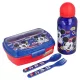 Mickey egér - uzsonnás doboz Set, 400ml vizes palack, evőeszközök