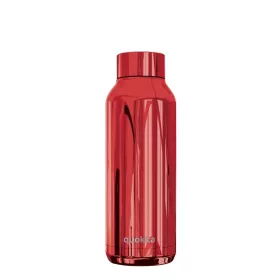   Quokka Solid - 510 ml-es rozsdamentes acél termopalack (karcsú rubin)