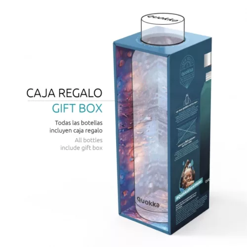 Quokka Solid - 510 ml-es rozsdamentes acél termopalack (karcsú rubin)