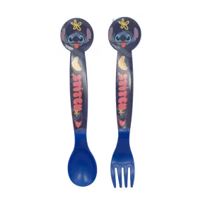   Disney Stitch - Műanyag evőeszközkészlet a Palms kollekcióból (kanál és villa)