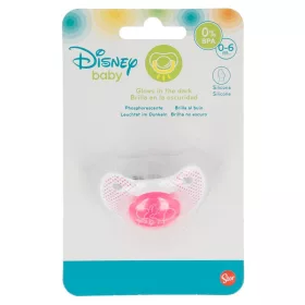   Mickey egér - anatómiailag megegyező alakú szilikon cumi 0 - 6 m (ragyog a sötétben) (rózsaszín)