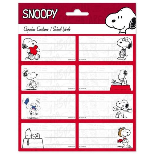 Snoopy - matricák 8db 8X4cm