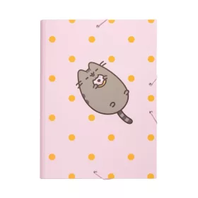   Mapa A4 Pusheen Rose, inchidere cu elastic, 12 compartimente, produs licentiat