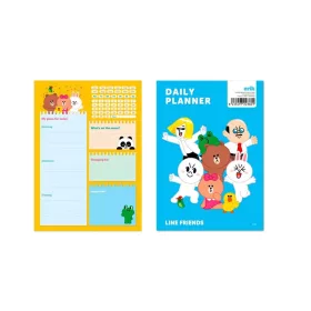Planificator zilnic LINE FRIENDS , A5, Multicolor