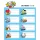 Etichete scolare, BT21, Set 16 buc, 8 x 4 cm