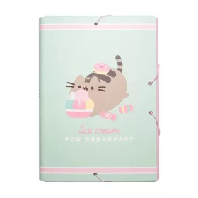   Mapa A4 Pusheen Foodie, inchidere cu elastic, din carton 2mm laminat