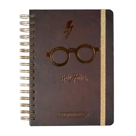   Agenda Harry Potter Journal, A5, 90 de file, spirala exterioara, cu elastic si buzunar interior, produs licentiat