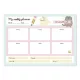 Planificator saptamanal Pusheen Foodie, format A4, 54 de coli, 21 x 29.7 cm, hartie 90g, culoare albastru