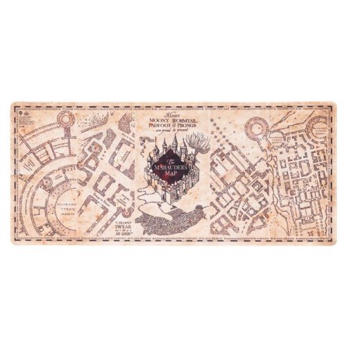 Harry Potter - Játék/íróasztal egérpad XXL Huncwot térkép (80 x 35 cm)