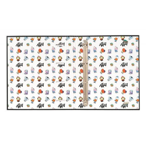 BT21 A4-es iratgyűjtő a Street Mood kollekcióból 4 gyűrű, gumiszalag