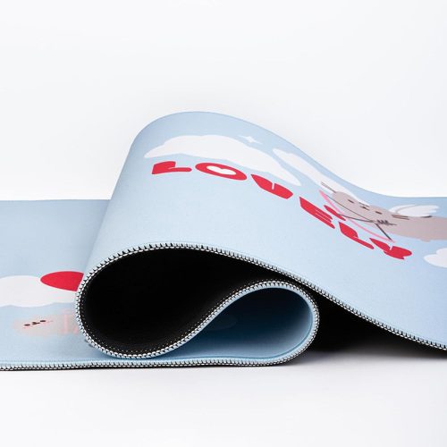 Professzionális egérpad játékhoz és irodai Pusheen Purrfect Love, XL modell, csúszásmentes, vízálló, 80x35 cm