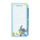 Disney Stitch - Caiet magnetic/listă de cumpărături pentru frigider + creion din colecția Tropical (10 x 21 cm)