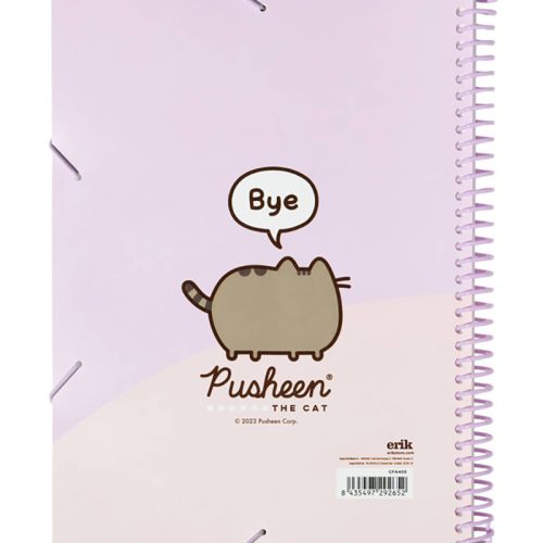 Pusheen A4 A4-es iratgyűjtő gumiszalaggal + 30 db átlátszó ing