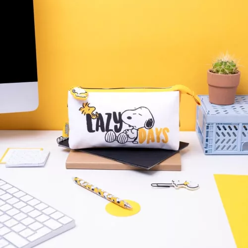 Snoopy - Suport pentru pixuri cu 3 compartimente din colecția Lazy Days