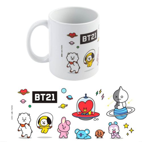 BT21 Kerámia bögre 350 ml Universtar