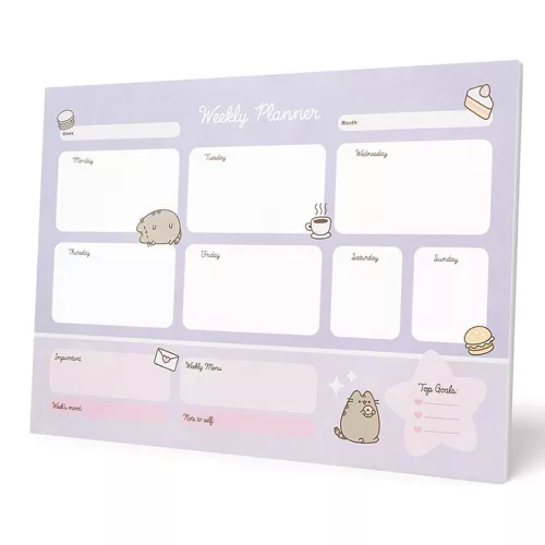 Planificator săptămânal Pusheen din colecția Moments, 54 de pagini, format A3