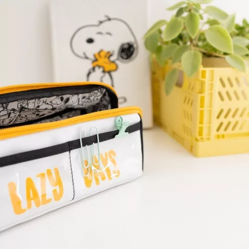 Snoopy - Suport pentru pix cu compartiment dublu din colecția Lazy Days