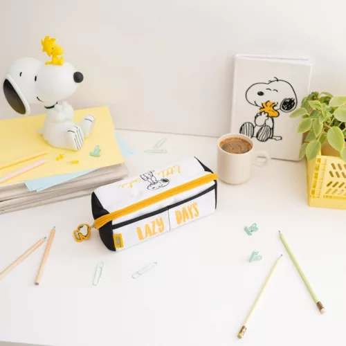 Snoopy - Suport pentru pix cu compartiment dublu din colecția Lazy Days