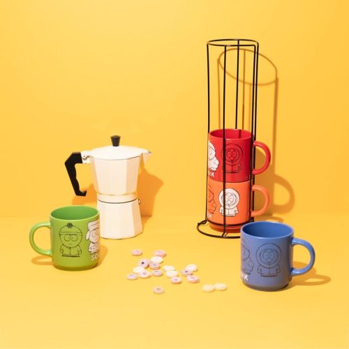 South Park - 4 db-os kerámia bögre készlet állvánnyal 300 ml