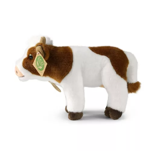 Rappa - Plüss Realisztikus Játék Tehén 23 cm Környezetbarát
