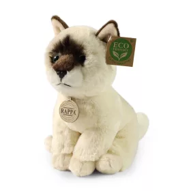   Rappa - Plüss valósághű kabalafigura Ragdoll macska ülő 23 cm Környezetbarát puha kollekció