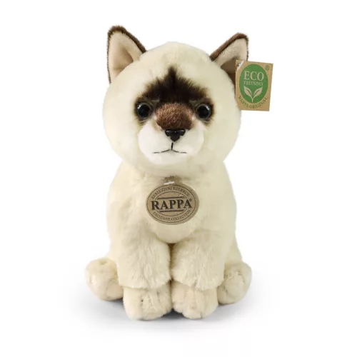 Rappa - Plüss valósághű kabalafigura Ragdoll macska ülő 23 cm Környezetbarát puha kollekció