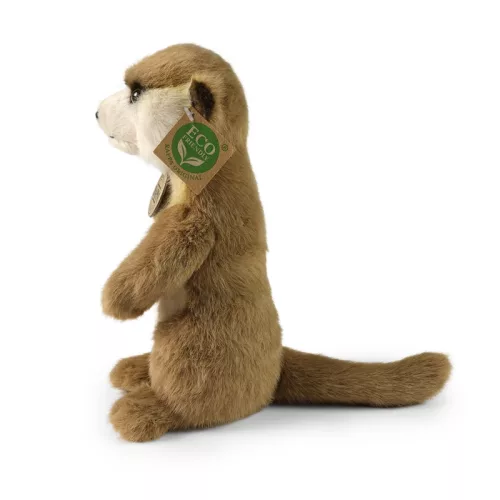 Rappa - Plüss valósághű szurikáta kabalafigura, álló, 23 cm, környezetbarát puha kollekció