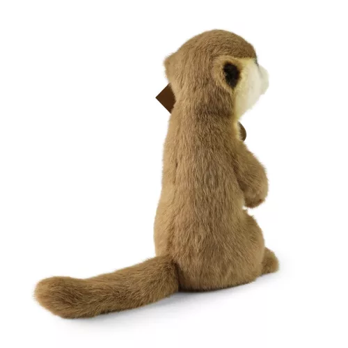 Rappa - Plüss valósághű szurikáta kabalafigura, álló, 23 cm, környezetbarát puha kollekció