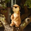 Rappa - Plüss valósághű szurikáta kabalafigura, álló, 23 cm, környezetbarát puha kollekció