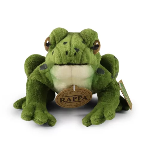 Rappa - Plüss valósághű zöld béka plüssállat 19 cm Környezetbarát