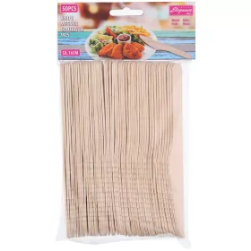 Set 50 cutite Cuisine Elegance, Lemn, 16.5cm, Bej