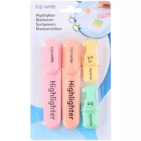 Set 4 highlightere, Top Write, Multicolor