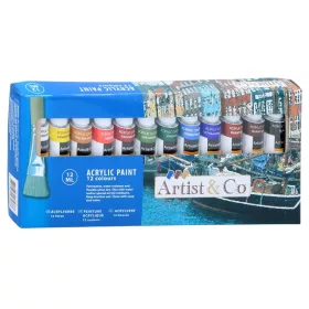 Set Vopsea Acrilica, Artico, 12 ml, 12 Buc, Multicolor
