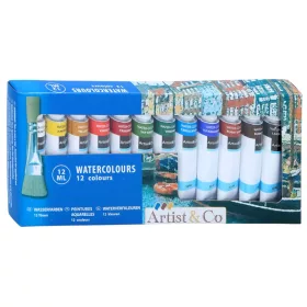 Acuarele în tuburi de 12 ml, 12 buc.