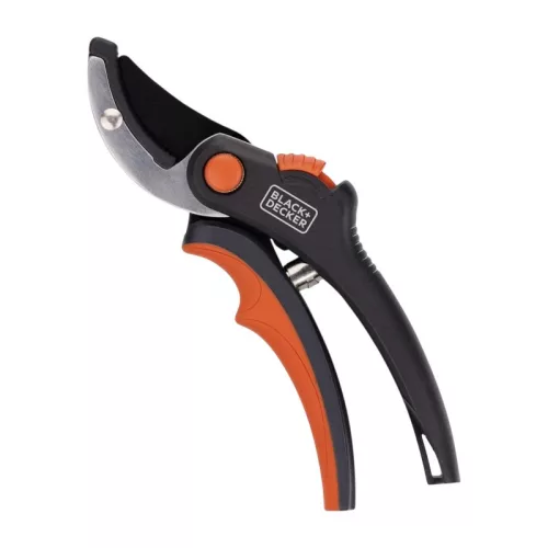 Black&Decker - Kerti olló virágokhoz / sövényekhez edzett acél pengével
