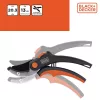Black&Decker - Kerti olló virágokhoz / sövényekhez edzett acél pengével